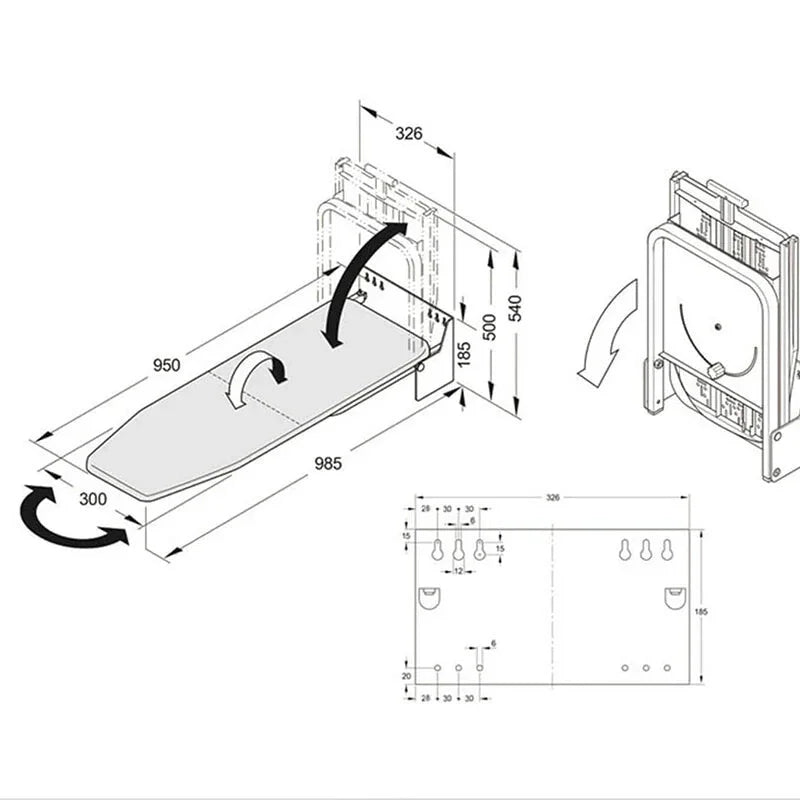Table À Repasser Blanc
