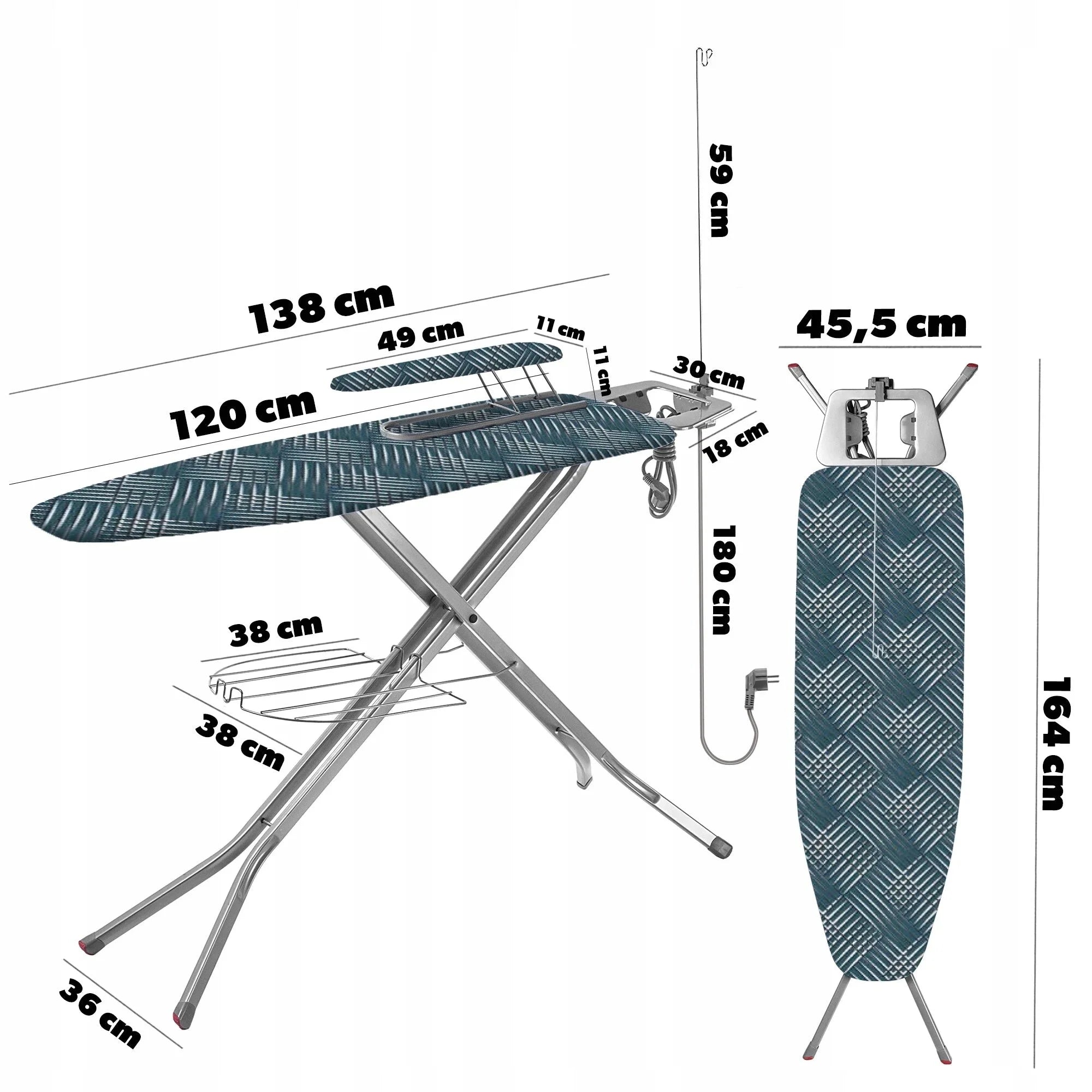 Table À Repasser Bleue